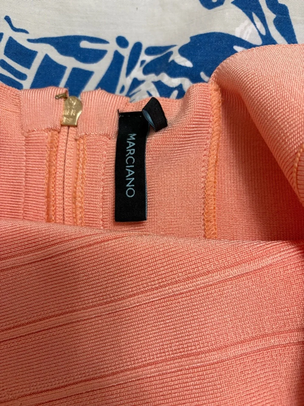 Marciano Coral Pink Bandage Midi Dress - Picture 2 of 3